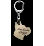 Great Dane I - Silver-plated key ring with a dog in a gift box, handbag decoration, backpack pendant by Art-Dog brand