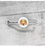 Golden Retriever - geometrische Krawattennadel mit Bild und Schriftzug von Art-Dog
