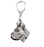 Great Dane I - Silver-plated key ring with dog, handbag decoration, backpack pendant by Art-Dog brand