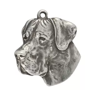 Dogue allemand, Grand danois II - Pendentif chien argenté, décoration de sac à main, pendentif sac à dos par la marque Art-Dog