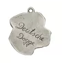 Great Dane II - Silver-plated dog pendant, handbag decoration, backpack pendant by Art-Dog brand