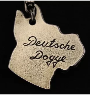 Great Dane I - Dog necklace in gift box, silver-plated locket for dog fan, striking pendant by Art-Dog brand