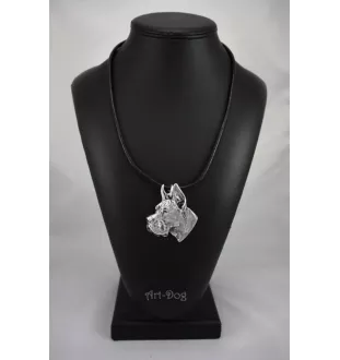 Great Dane I - Dog necklace in gift box, silver-plated locket for dog fan, striking pendant by Art-Dog brand