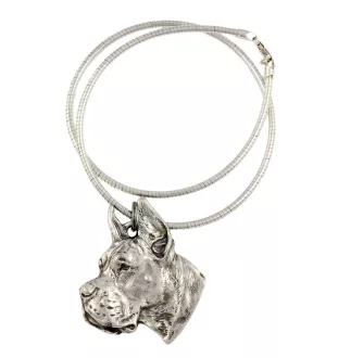 Dogue allemand, Grand danois I - Collier pour chien, bijoux uniques pour les fans de chiens, pendentif vipère unique de la marque Art-Dog