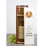Golden Retriever - geometrische Box mit einem Bild und Schriftzug für Wein der Marke Art-Dog