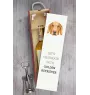 Golden Retriever - geometrische Box mit einem Bild und Schriftzug für Wein der Marke Art-Dog