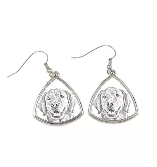 Golden Retriever - dog earrings, hanging earrings with a picture, personalized jewelry with Art-Dog brand print