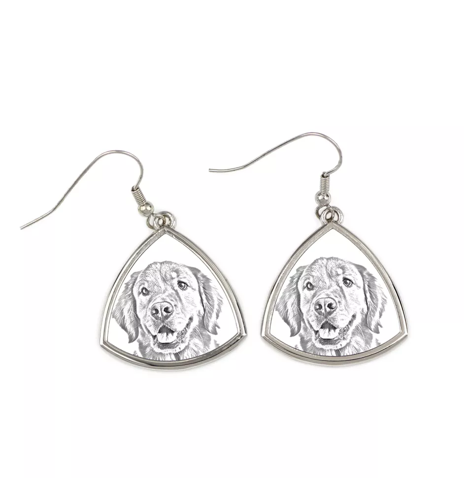 Golden Retriever kolczyki ze zdjęciem psa Art-Dog
