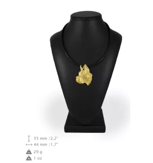 Dogue allemand, Grand danois I - Collier de chien dans une boîte cadeau, pendentif plaqué or pour les fans de chiens, bijoux remarquables par Art-Dog
