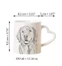 Golden Retriever - Tasse mit Hund, entzückende Tasse mit herzförmigem Henkel, universelles Geschenk der Marke Art-Dog