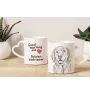 Golden Retriever - cup with a dog, adorable cup with a heart-shaped handle, universal gift from the Art-Dog brand