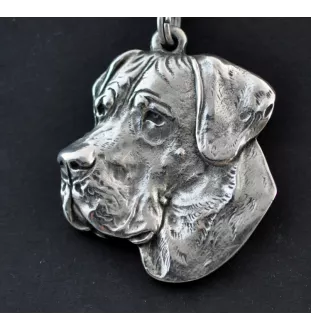 Dogue allemand, Grand danois II - collier avec un chien, pendentif en plaqué argent pour les fans de chiens, bijoux uniques de la marque Art-Dog