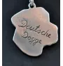 Deutsche Dogge, Ulmer Dogge, Große Dogge II - Hundehalsband, einzigartiger Schmuck für den Hundefan, einzigartiger Kreuzotter-Anhänger der Marke Art-Dog