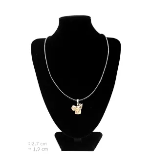 Dogue allemand, Grand danois I - Collier pour chien, pendentif plaqué argent pour l'amoureux des chiens, bijoux subtils par Art-Dog