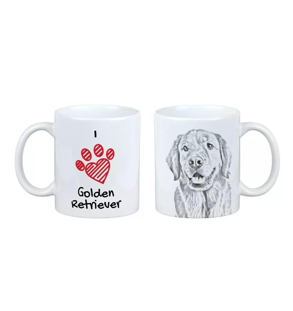 Golden Retriever - Tasse mit Hund, entzückende Tasse mit Grafik, Geschenk mit Ihrem Foto von der Marke Art-Dog