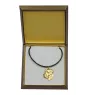 Great Dane II - Dog necklace in gift box, gold-plated pendant for dog fan, striking jewellery by Art-Dog