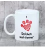 Golden Retriever kubek z psem I love Art-Dog