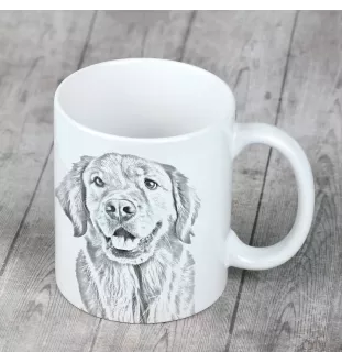 Golden Retriever - cup with a dog, cute cup with graphics, a gift with your photo from the Art-Dog brand