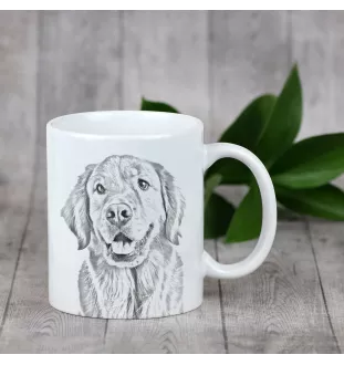 Golden Retriever - cup with a dog, cheerful cup for a dog lover, personalized gift from the Art-Dog brand