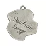 Deutsche Dogge, Ulmer Dogge, Große Dogge II - Hundehalsband in Geschenkbox, versilbertes Medaillon für Hundefans, markanter Anhänger der Marke Art-Dog