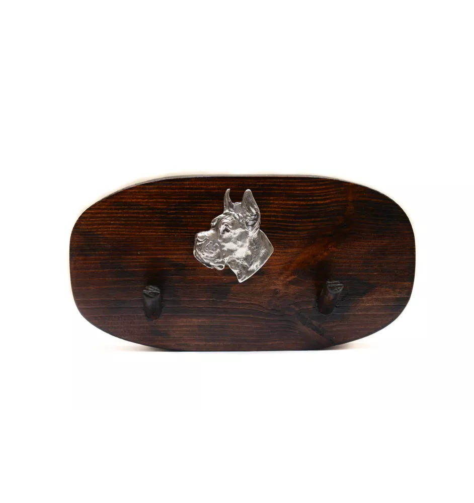 Dog niemiecki I wieszak drewniany podwójny Art-Dog