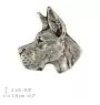 Dog niemiecki I pin posrebrzony Art-Dog