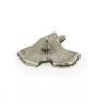 Deutsche Dogge, Ulmer Dogge, Große Dogge I  - Versilberte Hundebrosche, elegante Anstecknadel, Jackenreversschmuck der Marke Art-Dog