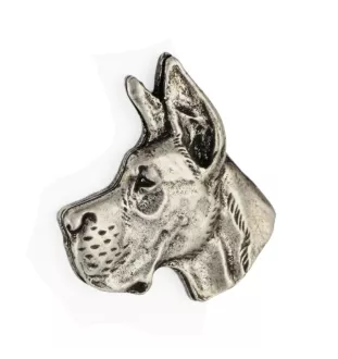 Dog niemiecki I pin posrebrzony w pudełku Art-Dog