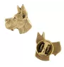 Great Dane I - Dog brooch in decorative box, elegant gold-plated pin, Art-Dog brand jacket pin