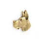Great Dane I - Dog brooch in decorative box, elegant gold-plated pin, Art-Dog brand jacket pin