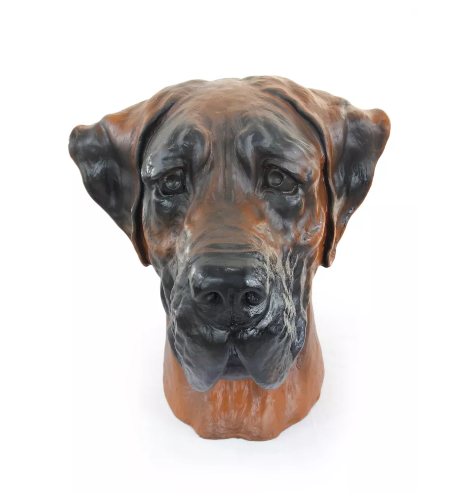 Deutsche Dogge, Ulmer Dogge, Große Dogge III - Hundebüste, großer Hundekopf für den Garten, einzigartige Wohnzimmerdekoration der Marke Art-Dog