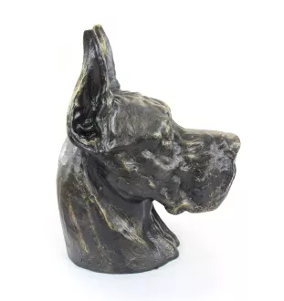 Dogue allemand, Grand danois I - urne pour cendres de chien, buste de chien, grande tête de chien pour le jardin par Art-Dog