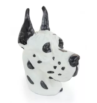 Deutsche Dogge, Ulmer Dogge, Große Dogge II - Urne für Hundeasche, Hundebüste, großer Hundekopf für den Garten von Art-Dog