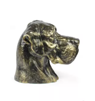 Dogue allemand, Grand danois III - urne pour cendres de chien, buste de chien, grande tête de chien pour le jardin par Art-Dog