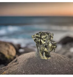 Dogue allemand, Grand danois III - urne pour cendres de chien, buste de chien, grande tête de chien pour le jardin par Art-Dog