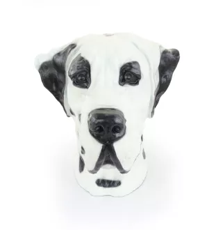 Dogue allemand, Grand danois IV - urne pour cendres de chien, buste de chien, grande tête de chien pour le jardin par Art-Dog