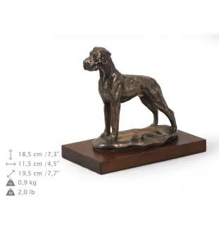 Dogue allemand, Grand danois II - statue de chien, figurine pour bureau, trophée pour exposition canine par la marque Art-Dog