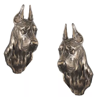 Great Dane I - Dog statue, hanging bust, unique decoration for dog lover by Art-Dog brand
