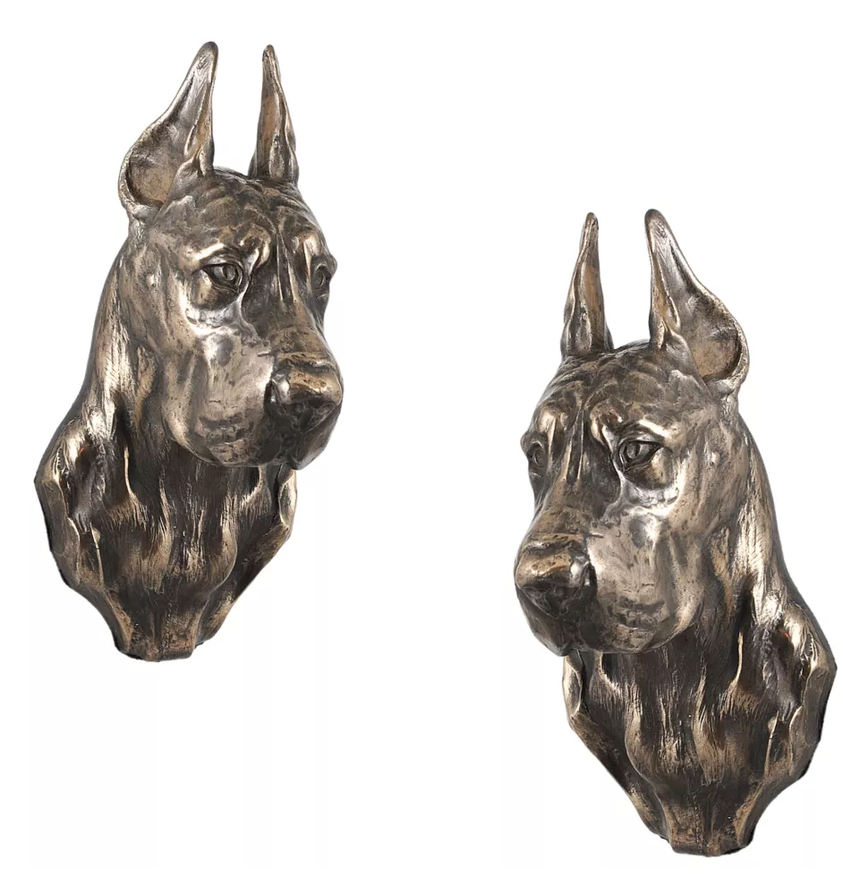 Dogue allemand, Grand danois I - Statue de chien, buste suspendu, décoration unique pour les amoureux des chiens par la marque Art-Dog