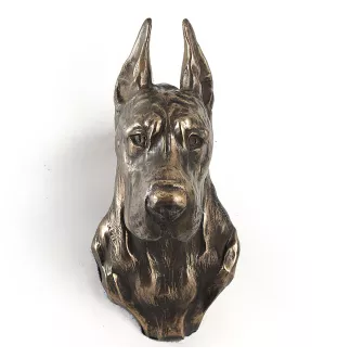 Great Dane I - Dog statue, hanging bust, unique decoration for dog lover by Art-Dog brand