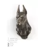 Dogue allemand, Grand danois I - Statue de chien, buste suspendu, décoration unique pour les amoureux des chiens par la marque Art-Dog