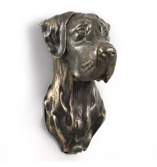 Great Dane II - Dog statue, hanging bust, unique decoration for dog lover by Art-Dog brand