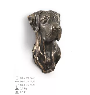 Dogue allemand, Grand danois II - Statue de chien, buste suspendu, décoration unique pour les amoureux des chiens par la marque Art-Dog