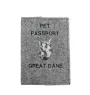 Great Dane I - Dog passport case, document case, gift for the traveller from the Art-Dog brand