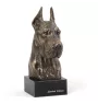 Dogue allemand, Grand danois I - Statue de chien, buste sur socle en pierre, sculpture, trophée pour exposition canine par la marque Art-Dog