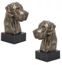Great Dane II - Dog statue, bust on stone base, sculpture, trophy for dog show by Art-Dog brand