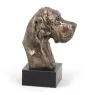 Deutsche Dogge, Ulmer Dogge, Große Dogge II - Hundestatue, Büste auf Steinsockel, Skulptur, Trophäe für Hundeausstellung der Marke Art-Dog
