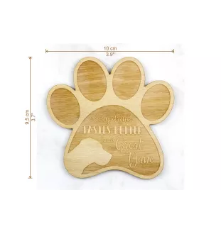 Dog niemiecki II podkładka pod kubek ze sklejki Art-Dog