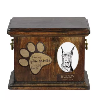 Dog niemiecki I urna z płytką ceramiczną Art-Dog