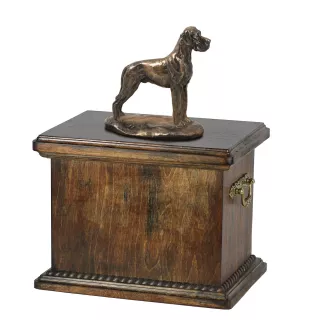 Dogue allemand, Grand danois II - une urne pour les cendres d'un chien, une urne avec une statuette, une urne élégante de style classique de la marque Art-Dog